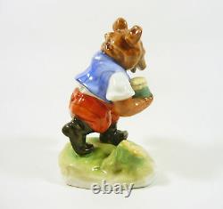 Herend, Bear With Honey Jar, Artist Signed Handpainted Porcelain Figurine! (j024)