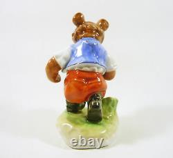 Herend, Bear With Honey Jar, Artist Signed Handpainted Porcelain Figurine! (j024)