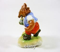 Herend, Bear With Honey Jar, Artist Signed Handpainted Porcelain Figurine! (j024)