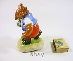 Herend, Bear With Honey Jar, Artist Signed Handpainted Porcelain Figurine! (j024)