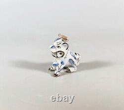 Herend, Blue Jardin Zoologique Foo-dog, Porcelain Figurine Pendant! (i045)