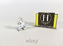 Herend, Blue Jardin Zoologique Foo-dog, Porcelain Figurine Pendant! (i045)