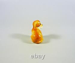 Herend, Brown Puppy Little Dog, Miniature Handpainted Porcelain Figurine! (i029)