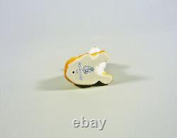 Herend, Brown Puppy Little Dog, Miniature Handpainted Porcelain Figurine! (i029)