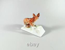 Herend, Fox Standing 4.4, Handpainted Porcelain Figurine! (t010)