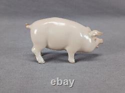 Herend Hungary Hand Painted Porcelain 15301 Standing Pig Figurine