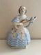 Herend Hungary Hand Painted Porcelain Figurine Deryne Girl Woman Playing Guitar