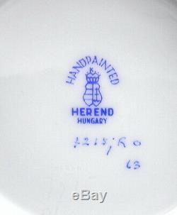 Herend Hungary Hand-Painted Porcelain ROTHSCHILD BIRD Cache Pot Planter Jardinie