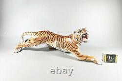 Herend, Hunting Tiger Big Cat 17, Handpainted Porcelain Figurine Mcd! (j042)