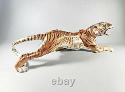 Herend, Hunting Tiger Big Cat 17, Handpainted Porcelain Figurine Mcd! (j042)