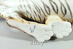 Herend, Hunting Tiger Big Cat 17, Handpainted Porcelain Figurine Mcd! (j042)