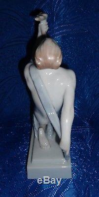 Herend Male Porcelain Figurine Nude Man Handpainted Vintage Figure Hungary 1950