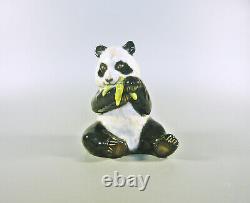 Herend, Panda Bear Eating 5, Handpainted Porcelain Figurine! (h043)