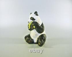 Herend, Panda Bear Eating 5, Handpainted Porcelain Figurine! (h043)