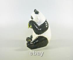 Herend, Panda Bear Eating 5, Handpainted Porcelain Figurine! (h043)