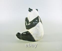 Herend, Panda Bear Eating 5, Handpainted Porcelain Figurine! (h043)