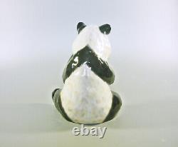 Herend, Panda Bear Eating 5, Handpainted Porcelain Figurine! (h043)