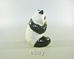 Herend, Panda Bear Eating 5, Handpainted Porcelain Figurine! (h043)