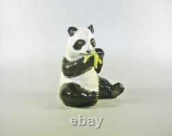 Herend, Panda Bear Eating 5, Handpainted Porcelain Figurine! (h043)
