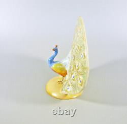Herend, Peacock Bird 5, Handpainted Porcelain Figurine! (bt030)