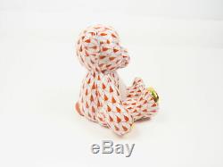 Herend Porcelain Hand Painted Teddy Rust Fishnet Baby Collection 15974 1270