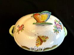 Herend Porcelain Handpainted Queen Victoria Bonboniere 6018/vbo