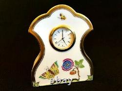 Herend Porcelain Handpainted Queen Victoria Clock 8085/vba New