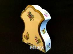 Herend Porcelain Handpainted Queen Victoria Clock 8085/vba New