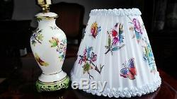 Herend Porcelain Handpainted Queen Victoria Lamp 6737/vbo (new Lampshade)
