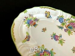 Herend Porcelain Handpainted Queen Victoria Large Oval Turkey Platter 1102/vbo