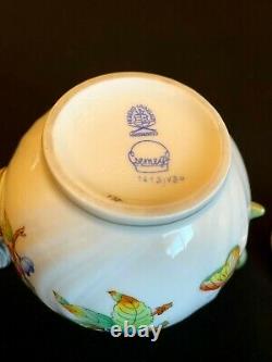 Herend Porcelain Handpainted Queen Victoria Mocha Pot 1613/vbo