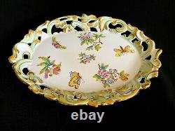 Herend Porcelain Handpainted Queen Victoria Rare Serving Tray 7495/vbo