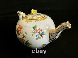 Herend Porcelain Handpainted Queen Victoria Tea Pot 602/vbo From 1950