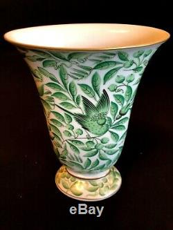 Herend Porcelain Handpainted Rare Jardin Zoologique Vase 6778/zova