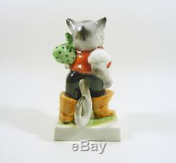Herend, Puss In Boots, Cat In Human Dress 6, Handpainted Porcelain Figurine