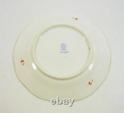 Herend Rust Chinese Bouquet Dessert Plates For Six, Handpainted Porcelain! (j181)