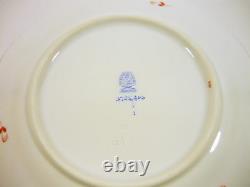 Herend Rust Chinese Bouquet Dessert Plates For Six, Handpainted Porcelain! (j181)