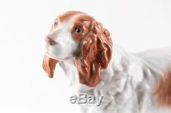 Herend, Springer Spaniel Hunting Dog, Handpainted Porcelain Figurine