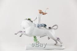 Herend, The Abduction Of Europa 16.5, XXL Handpainted Porcelain Figurine