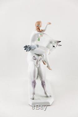 Herend, The Abduction Of Europa 16.5, XXL Handpainted Porcelain Figurine