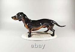 Herend, Vastagh György Dachshund Dog, Handpainted Porcelain Figurine! (a047)