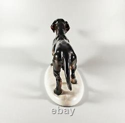 Herend, Vastagh György Dachshund Dog, Handpainted Porcelain Figurine! (a047)