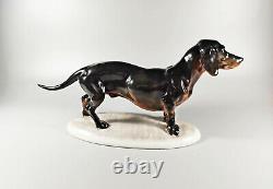 Herend, Vastagh György Dachshund Dog, Handpainted Porcelain Figurine! (a047)