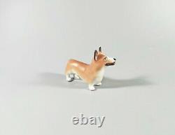 Herend, Welsh Corgi Dog 4, Handpainted Porcelain Figurine! (b095)