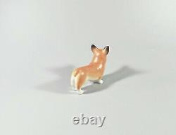 Herend, Welsh Corgi Dog 4, Handpainted Porcelain Figurine! (b095)