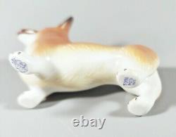 Herend, Welsh Corgi Dog 4, Handpainted Porcelain Figurine! (b095)