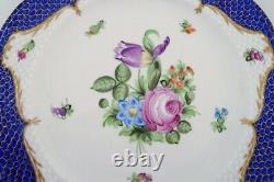 Herend dinner plate in hand-painted porcelain. Dated 1941