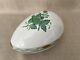 Herend Hand Painted Green Chinese Bouquet Apponyi Large Egg Box #6051/av- Vgc