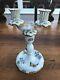 Herend Handpainted Decorative Two Part Double Candlestick