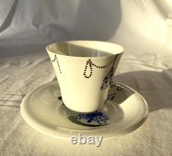 Imperial Porcelain St. Petersburg Hand-Painted Christmas Teacup & Saucer, New